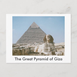 Cartão Postal A Pirâmide do Excelente de Giza
