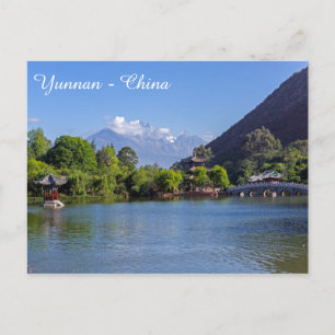 Cartão Postal A Piscina do Dragão Negro, Shigu, Yunnan - China