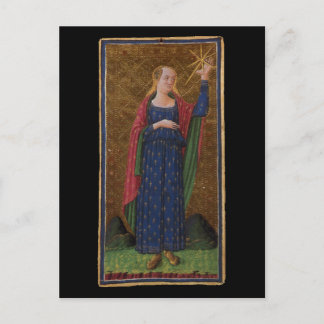 Cartão Postal A Placa de Tarot Star