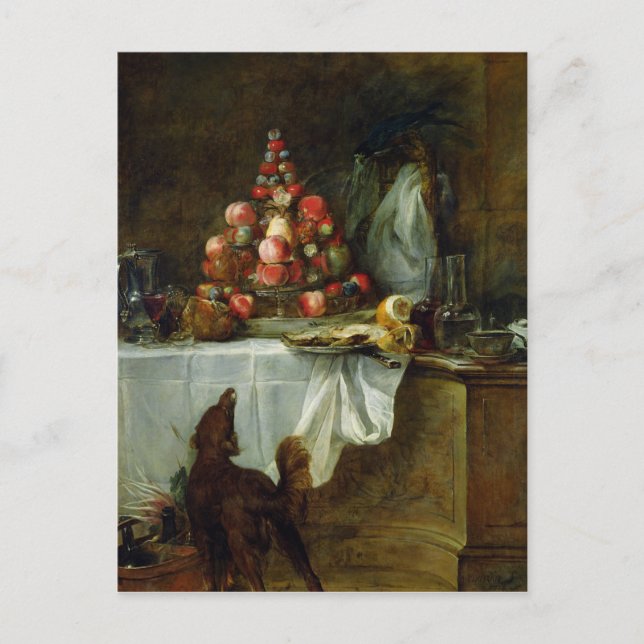 Cartão Postal A placa lateral, 1728 (Frente)