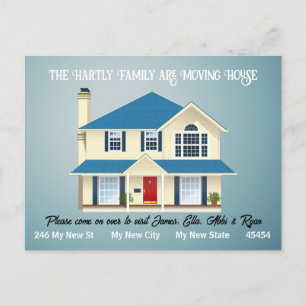 Cartão Postal A placa móvel personalizada, simples - Limpar