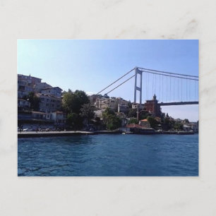 Cartão Postal A Ponte Bósforo em Istambul, Turquia