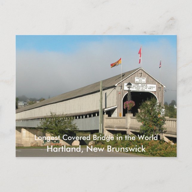 Cartão Postal A ponte coberta a mais longa no Worl… (Frente)