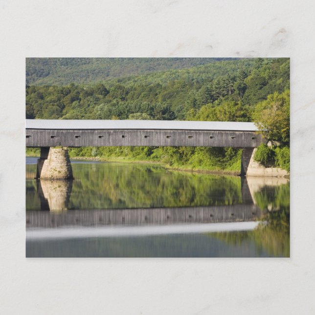 Cartão Postal A ponte coberta de Windsor-Cornish cobre a (Frente)