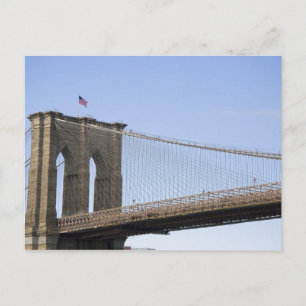 Cartão Postal A Ponte do Brooklyn na cidade de Nova York, Nova 2