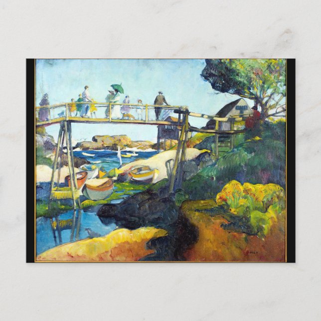 Cartão Postal A ponte Gay Maine USA (Frente)