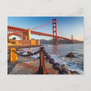 Cartão Postal A Ponte Golden Gate a partir de Fort Point