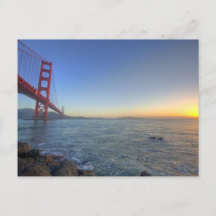 Cartão Postal A Ponte Golden Gate ao nascer do sol a partir de F