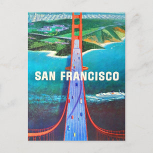 Cartão Postal A Ponte Golden Gate de São Francisco