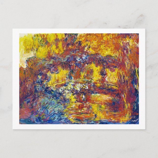 Cartão Postal A Ponte Japonesa Claude Monet (Frente)