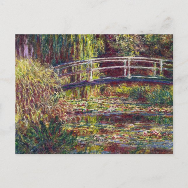 Cartão Postal A Ponte Japonesa Claude Monet legal, velha, mestre (Frente)