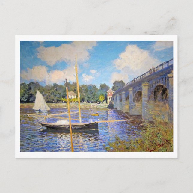 Cartão Postal A ponte na Argentina, Monet (Frente)