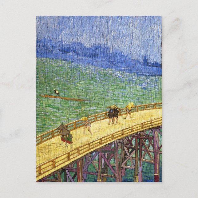 Cartão Postal A ponte nas belas artes de Vincent van Gogh da (Frente)