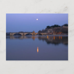 Cartão Postal A ponte Pont St. Benezet em Avinhão no