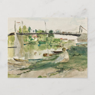 Cartão Postal A Ponte sobre o Oise   Berthe Morisot