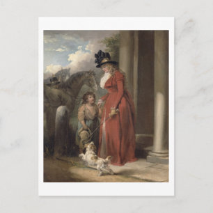 Cartão Postal A porta do esquilo, c.1790 (óleo na canvas)