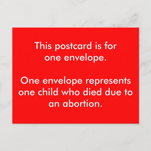 Cartão Postal A postcard for Red Envelope Day. (Frente)