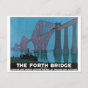 Cartão Postal A Poster da Forth Bridge