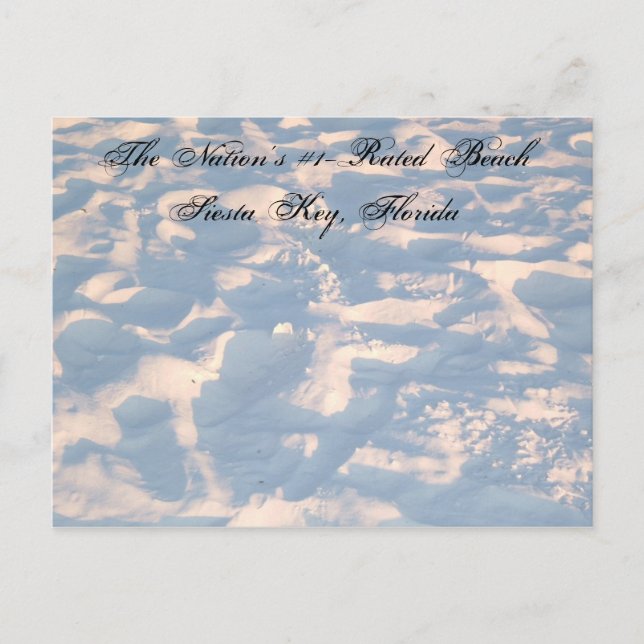 Cartão Postal A praia com classificação nº 1 nos EUA (Frente)