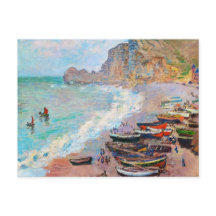 A praia de Etretat Claude Monet