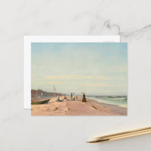 Cartão Postal A Praia Em Long Branch, Nova Jersey