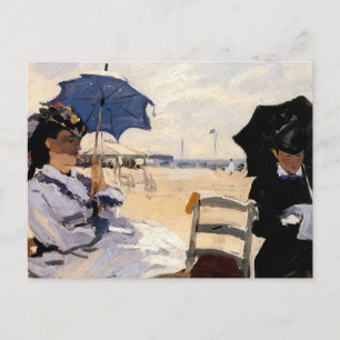 Cartão Postal A praia em Trouville