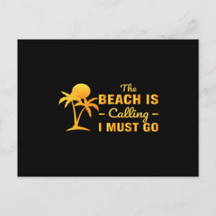 Cartão Postal A praia está a chamar e eu tenho de ir