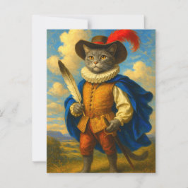 Cartão Postal A Primeira Lâmina do Rei | Uma Honra de Cat Musket