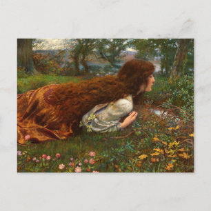 Cartão Postal A Princesa Fora da Escola por Edward Robert Hughes