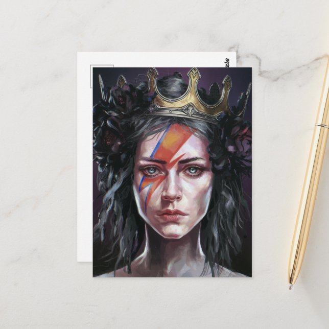 Cartão Postal A Princesa Rockstar (Frente/Verso In Situ)