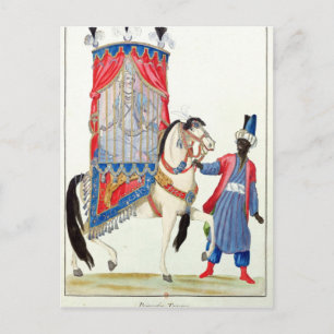 Cartão Postal A princesa turca a caminho da mesquita