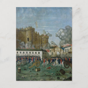 Cartão Postal A prisão do Bastille, o 14 de julho de 1789