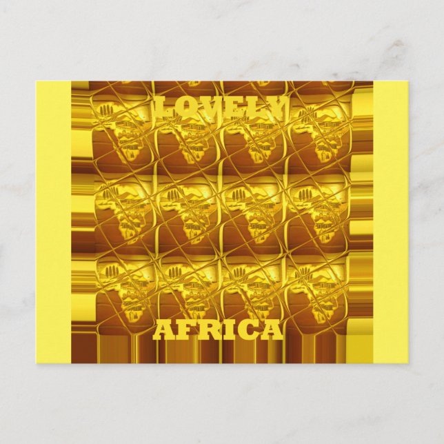Cartão Postal A Promessa Dourada da África (Frente)