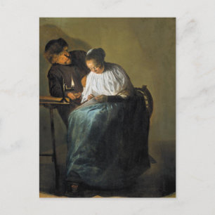 Cartão Postal A proposta de Judith Leyster Postcard