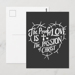Cartão Postal A Prova do Amor é a Paixão do Cristo