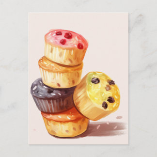 Cartão Postal A Queda da Torre de Muffins