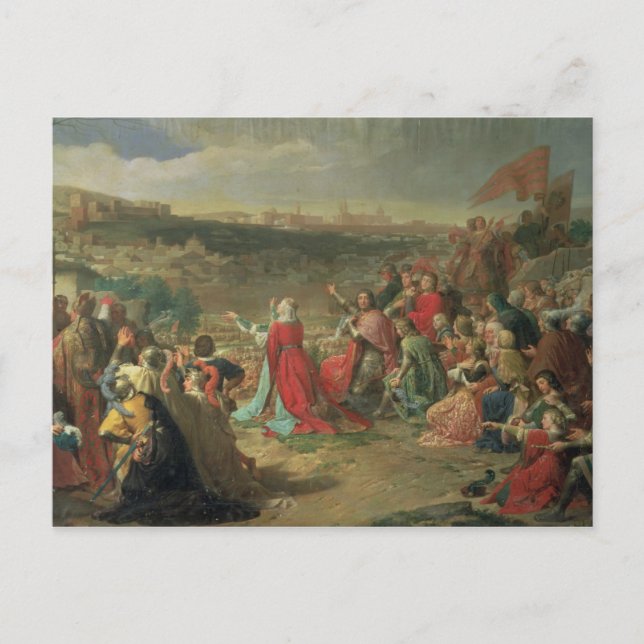 Cartão Postal A queda de Granada em 1492, 1890 (Frente)