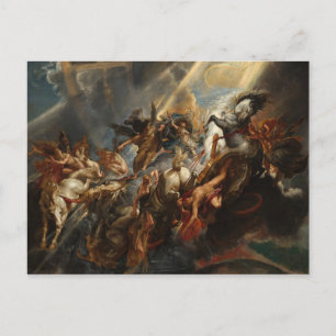 Cartão Postal A queda de Phaeton por Peter Paul Rubens (1605)