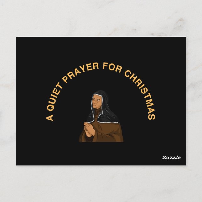 CARTÃO POSTAL A QUIET PRAYER FOR CHRISTMAS (Verso)