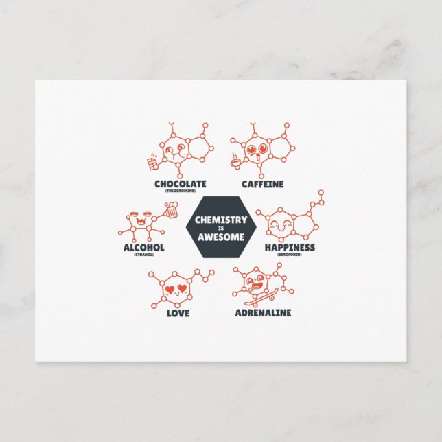 Cartão Postal A química é incrível (Frente)