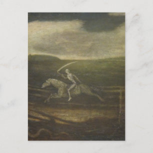 Cartão Postal A Raça Ou A Morte Num Cavalo Pálido