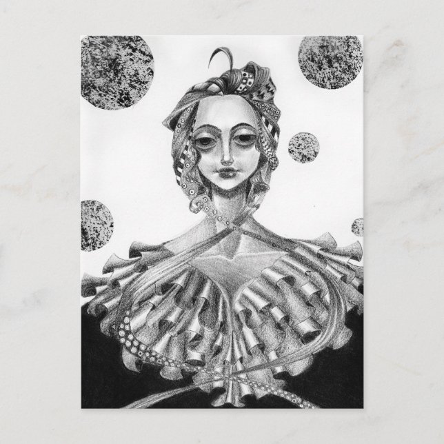 Cartão Postal A Rainha (Frente)