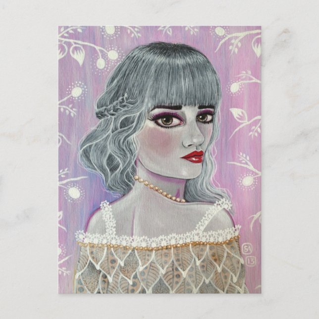 Cartão Postal A Rainha Branca (Frente)