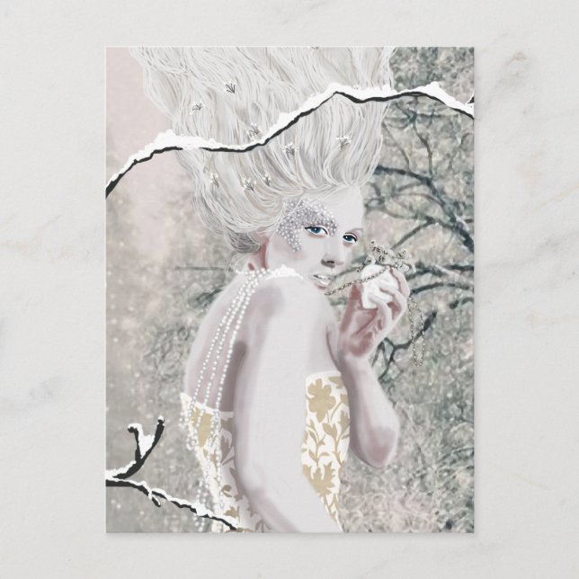 Cartão Postal A rainha da neve (Frente)