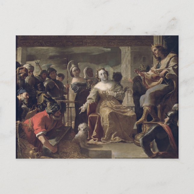 Cartão Postal A Rainha de Sheba diante de Salomão (Frente)
