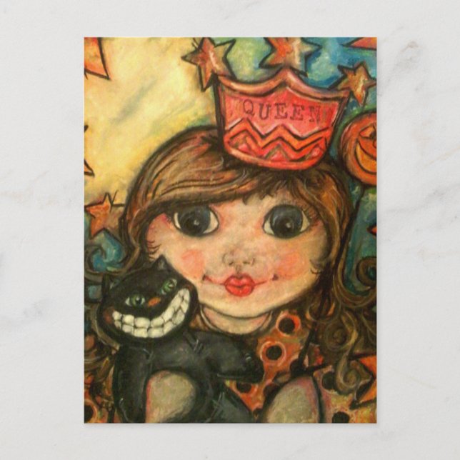 Cartão Postal A Rainha do Halloween (Frente)