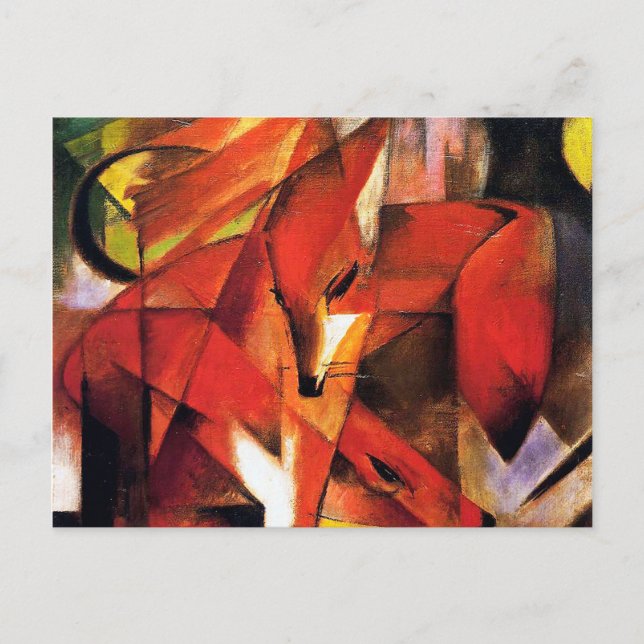 Cartão Postal A Raposa de Franz Marc (Frente)
