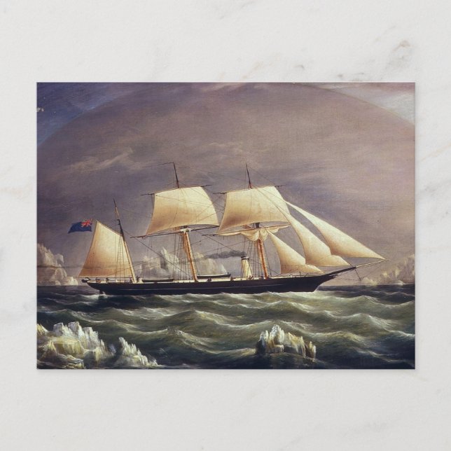 Cartão Postal A Raposa Iate dos anos 1900 (Frente)