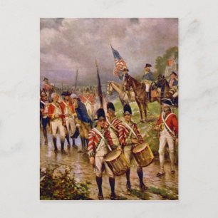 Cartão Postal A Rendição de Burgoyne em Saratoga por Percy Moran