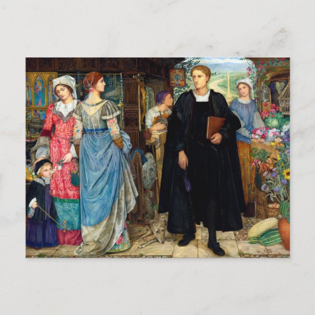 Cartão Postal A Reunião De Chance De 1907 Por Kate Elizabeth Bun (Frente)